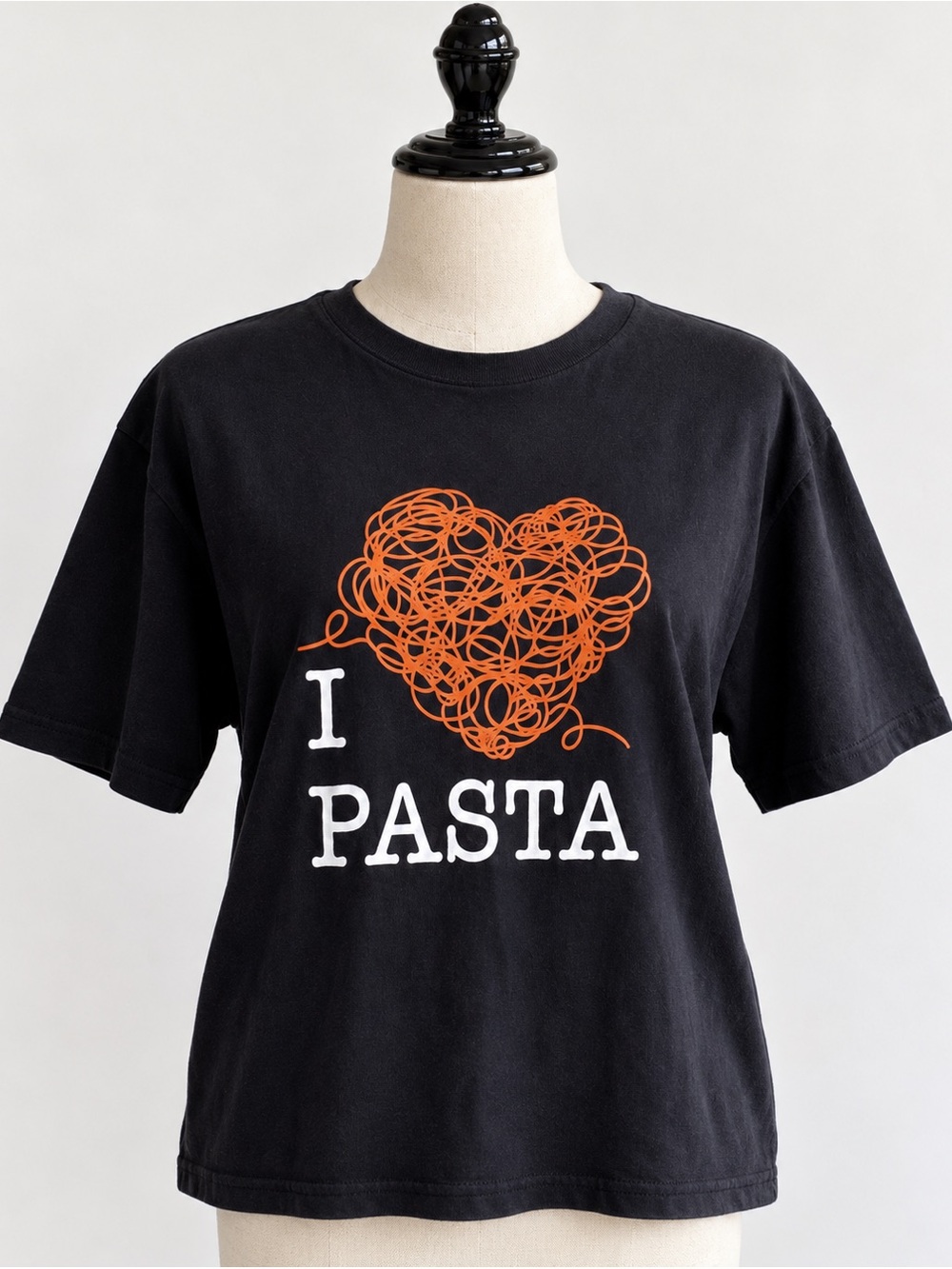 I Love Pasta Graphic Tee XL Olive Garden Black